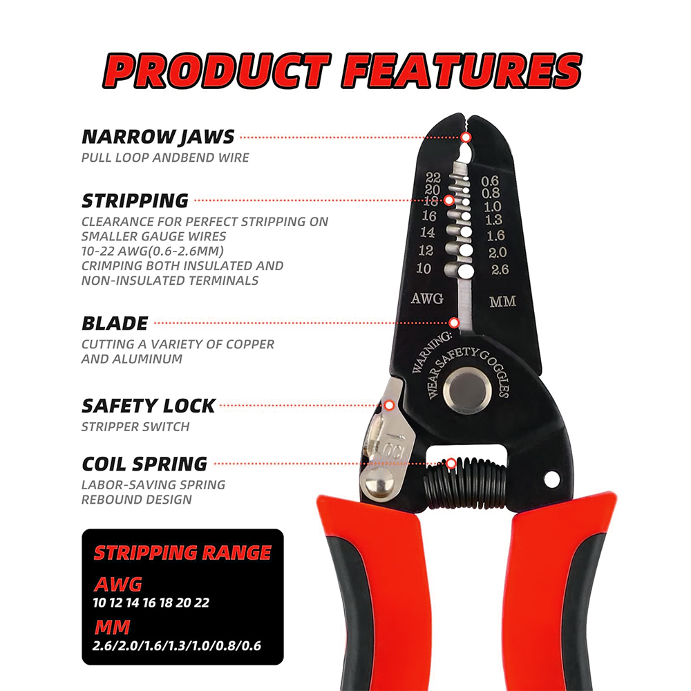 Automatic Wire Stripper Cutter - Wire Cutter, Wire Stripper Crimper, Wire