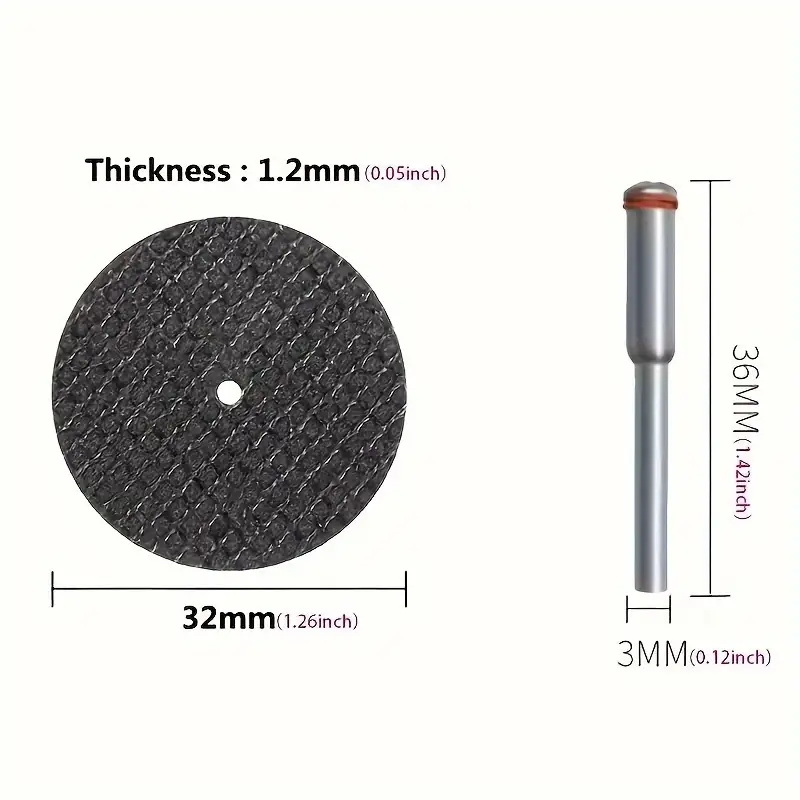 Abrasive Cutting Disc 32mm Wit - огляд і ціна Cordless Rotary Tool Kit Accessories