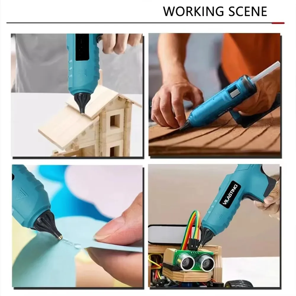 100W Cordless Hot Melt Glue Gu - огляд і ціна Hot Melt Glue Gun Cordless
