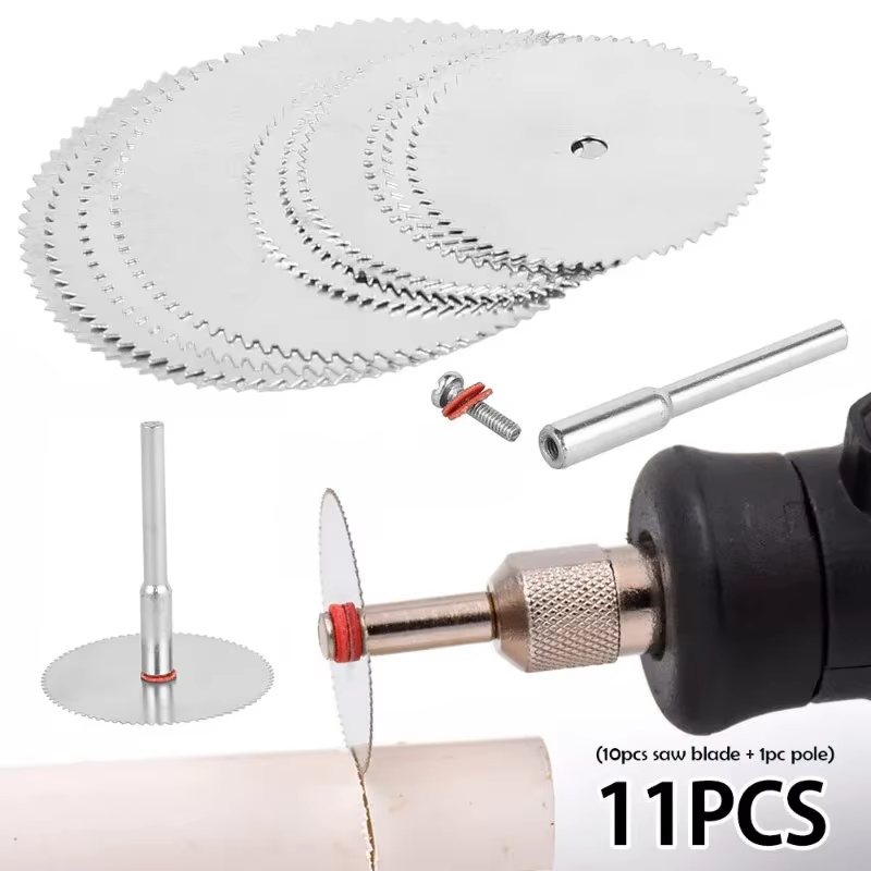 11PCS Micro Circular Saw Blade - огляд і ціна Cordless Rotary Tool Kit Accessories