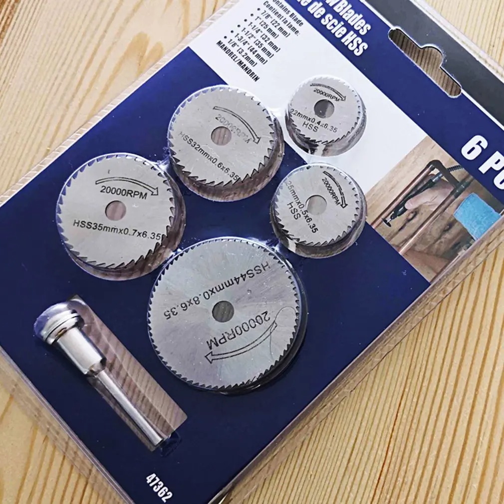 6Pcs HSS Circular Saw Blade Ro - огляд і ціна Cordless Rotary Tool Kit Accessories