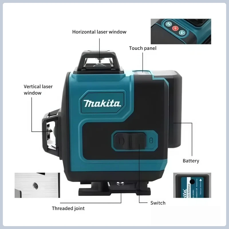 4.0Ah Max Makita 40V Battery M - огляд і ціна Laser Level 16 Lines 4D Green