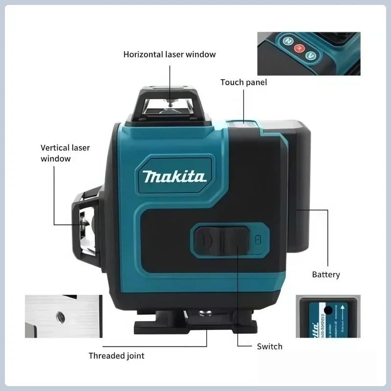 5.0Ah Max Makita 40V Battery M - огляд і ціна Laser Level 16 Lines 4D Green
