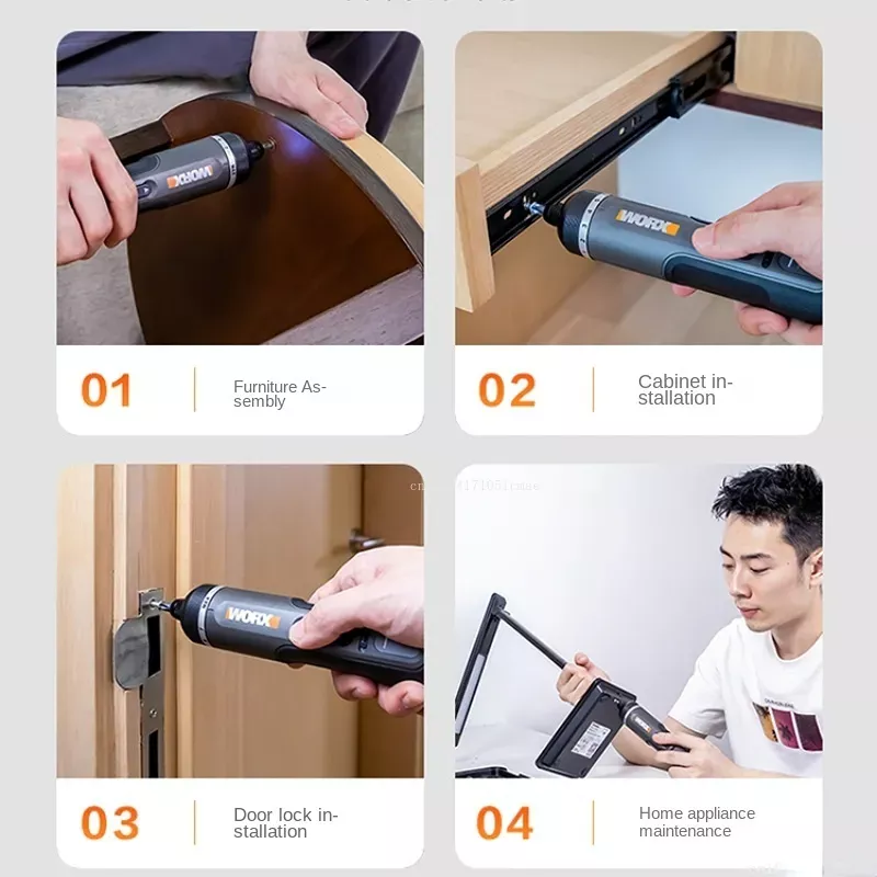 WORX  WX242 4V Electrical Scre - огляд і ціна Electric Screwdriver Rechargeable Usb
