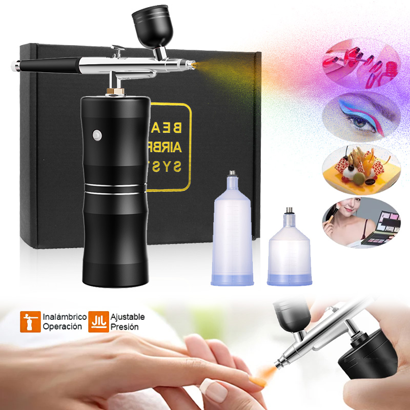 Oxygen Spray Mini Air Compress - огляд і ціна Airbrush Kit With Mini Compressor